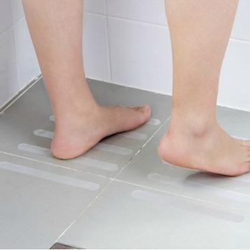 Transparent Anti Slip Stair Treads for Bathroom Floor Safety Non Slip Tape Strips 5 Pack Durable Adhesive Strips for Stairs and Steps