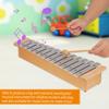 Portable Aluminum Piano  Percussion Instrument Musical Instrument with Wooden Sticks 13-Note Glockenspiel