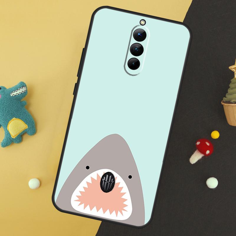 

Cartoon Shark Case For ZTE Nubia Red Magic 8 8S 9 Pro Plus RedMagic 6 7 Pro 6S 7S Pro 5S 6R 5G Back Cover Red Magic 7S