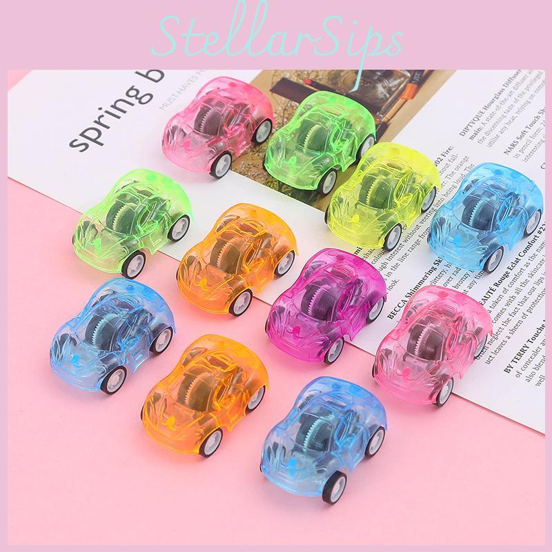 Simulation Mini Inertial Transparent Car Model Children Toy For Baby And Toddler Development