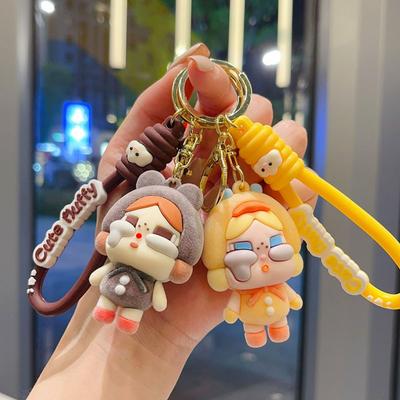 Crying Baby Keychain Flocked Girls Bag Pendant Blind Box Gift Car Key Chain Small Gift