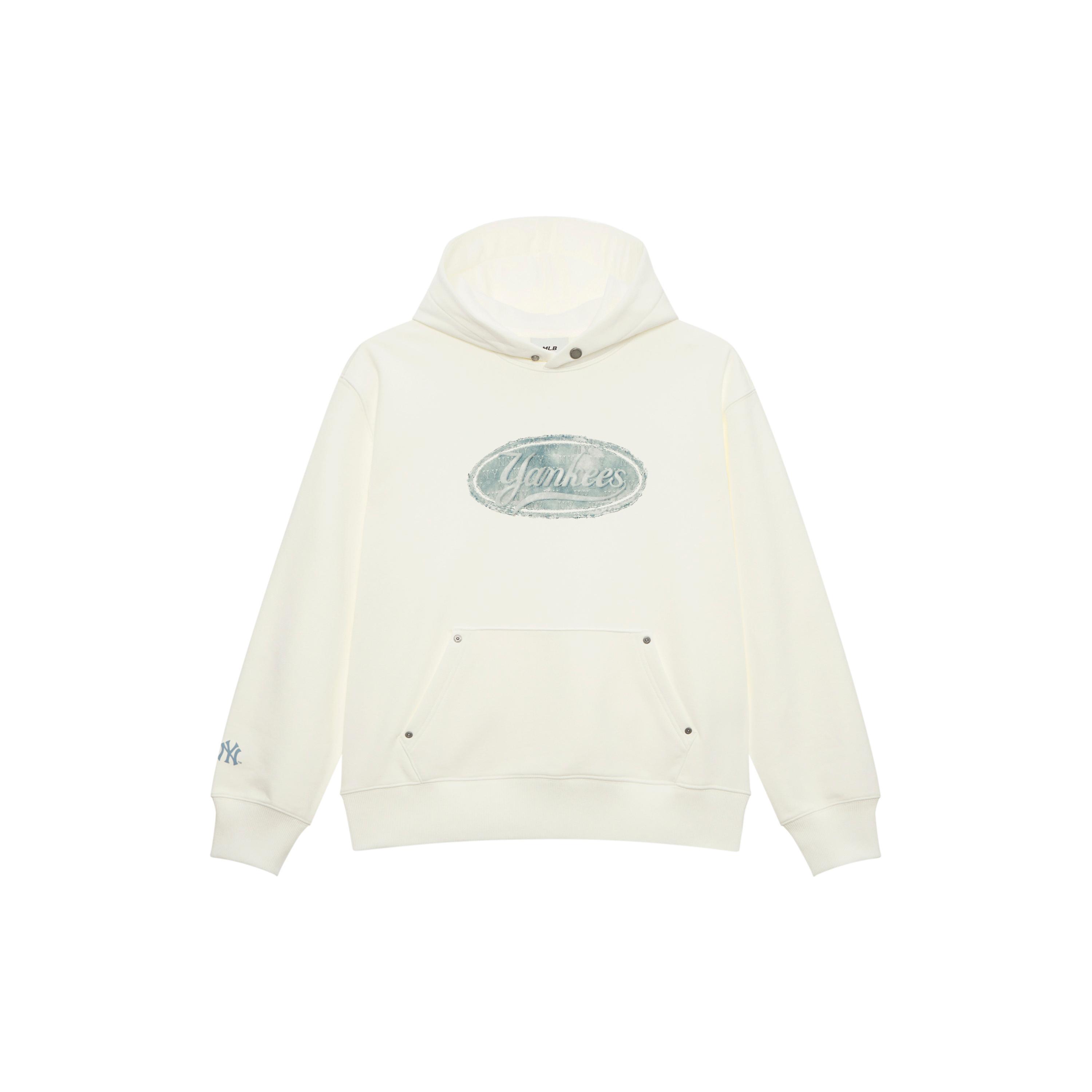 

New MLB MONOGRAM Collection New York Yankees SS25 Sweatshirt Unisex Cream 3AHDM0551-50CRS L