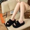 Weakened Heavy Feeling Comfortable Fashion Sandals Feminine Luster Bright High-End Cool Slippers