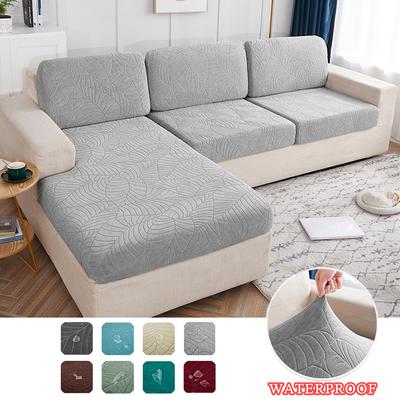 Water Resist Sofa Seat Cushion Cover Jacquard Chair Cover Stretch Machine Washable Removable Sofa Slipcover Home Use Couch Protector 1pc
