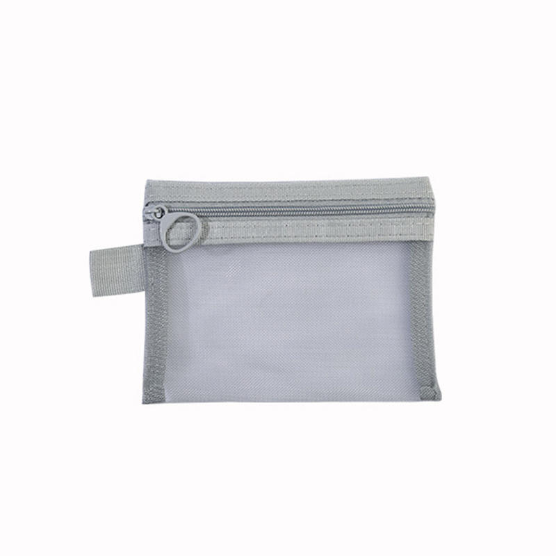 1pcs Transparent Mesh Zipper Cosmetic Bag Women Necessary Organizer Fashion Small Large Black Toiletry Bags Makeup Pouch Case