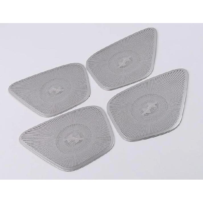 For Mercedes-Benz GLB-Class X247 GLB200 220 250   Stainless Steel Speaker Cover Interior Trim Side Door Stereo Bezel