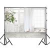 Photography Background Modern Interior Room French Windows Curtain Wedding Adult Portrait Decor Backdrop Photo Studio
