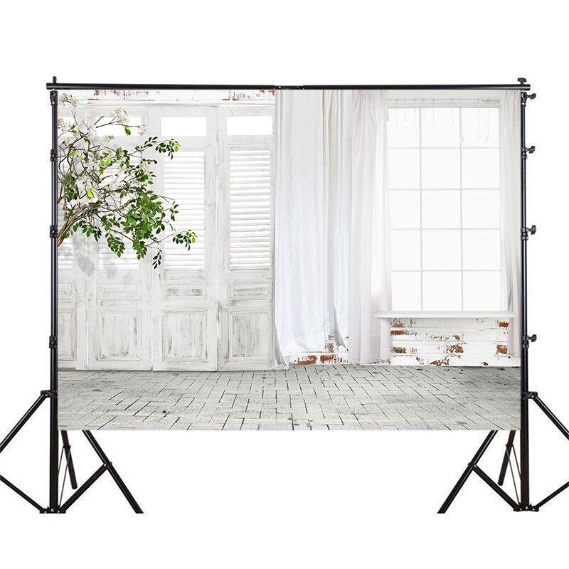 Photography Background Modern Interior Room French Windows Curtain Wedding Adult Portrait Decor Backdrop Photo Studio