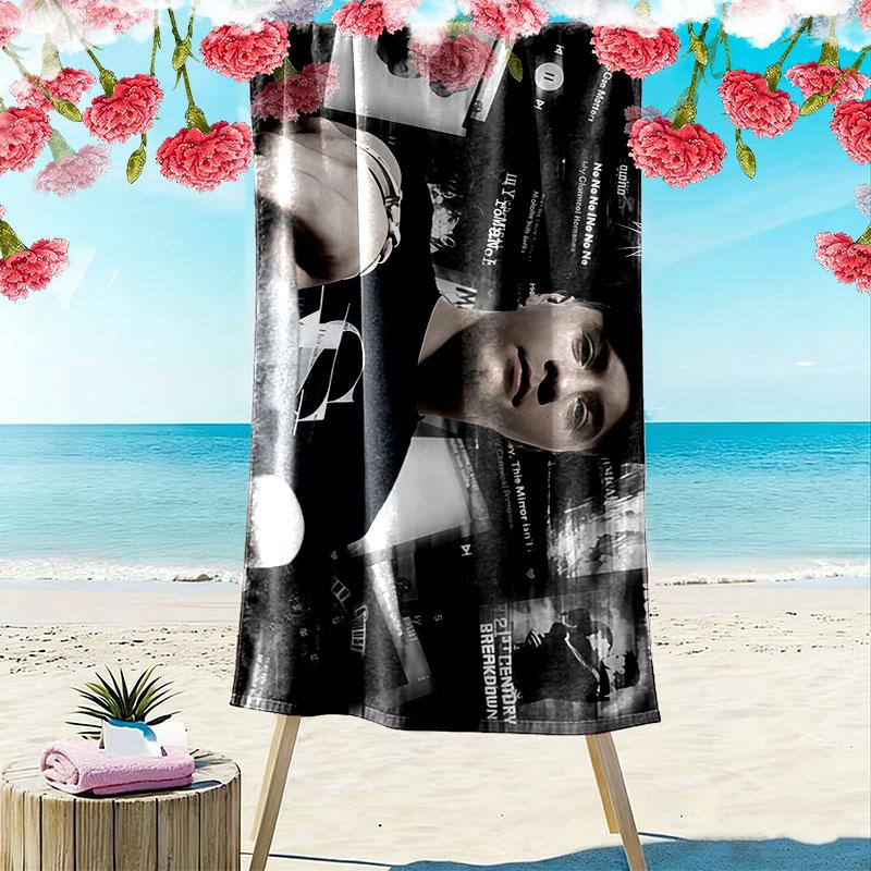 Gustav Schafer Print Beach Towel, Large Soft Quick Dry Towel for Beach Camping Swimming