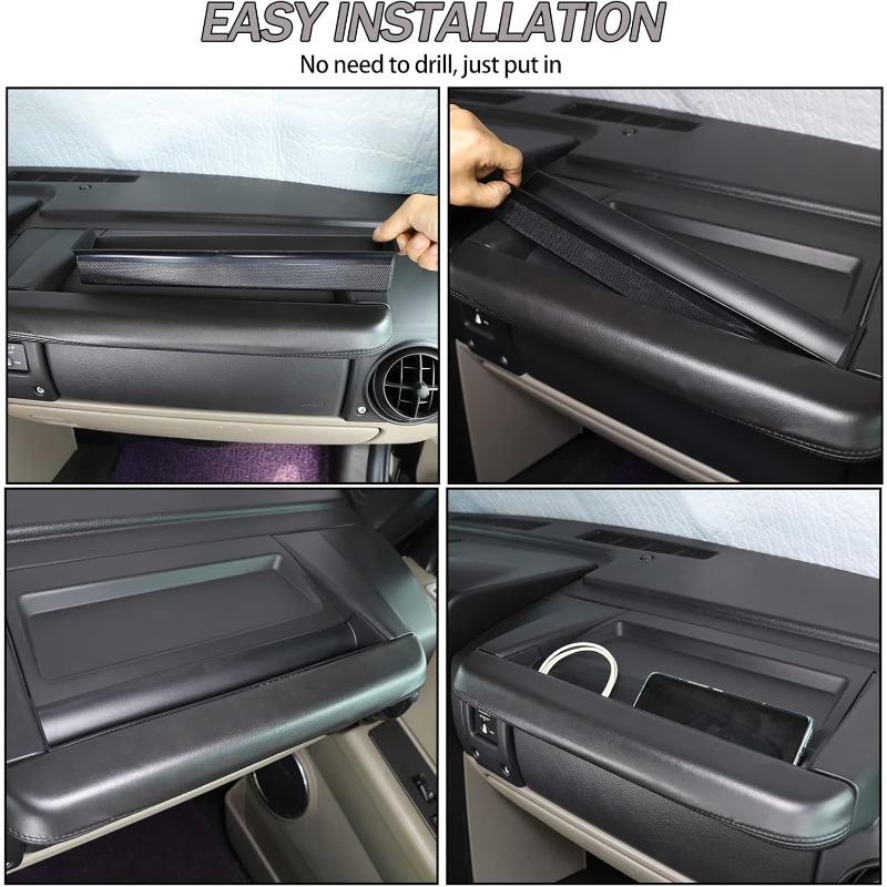 ABS Black Car Co-pilot Grab Handle Storage Box Organizer Tray For Hummer H2 2003 2004 2005 2006 2007 Interior Accessories