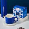 Caneca de Cerâmica para Café Klein Blue Color-block