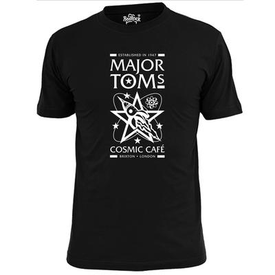 Maglietta Rock da Uomo Major Toms Cosmic Cafe Ispirata a Bowie