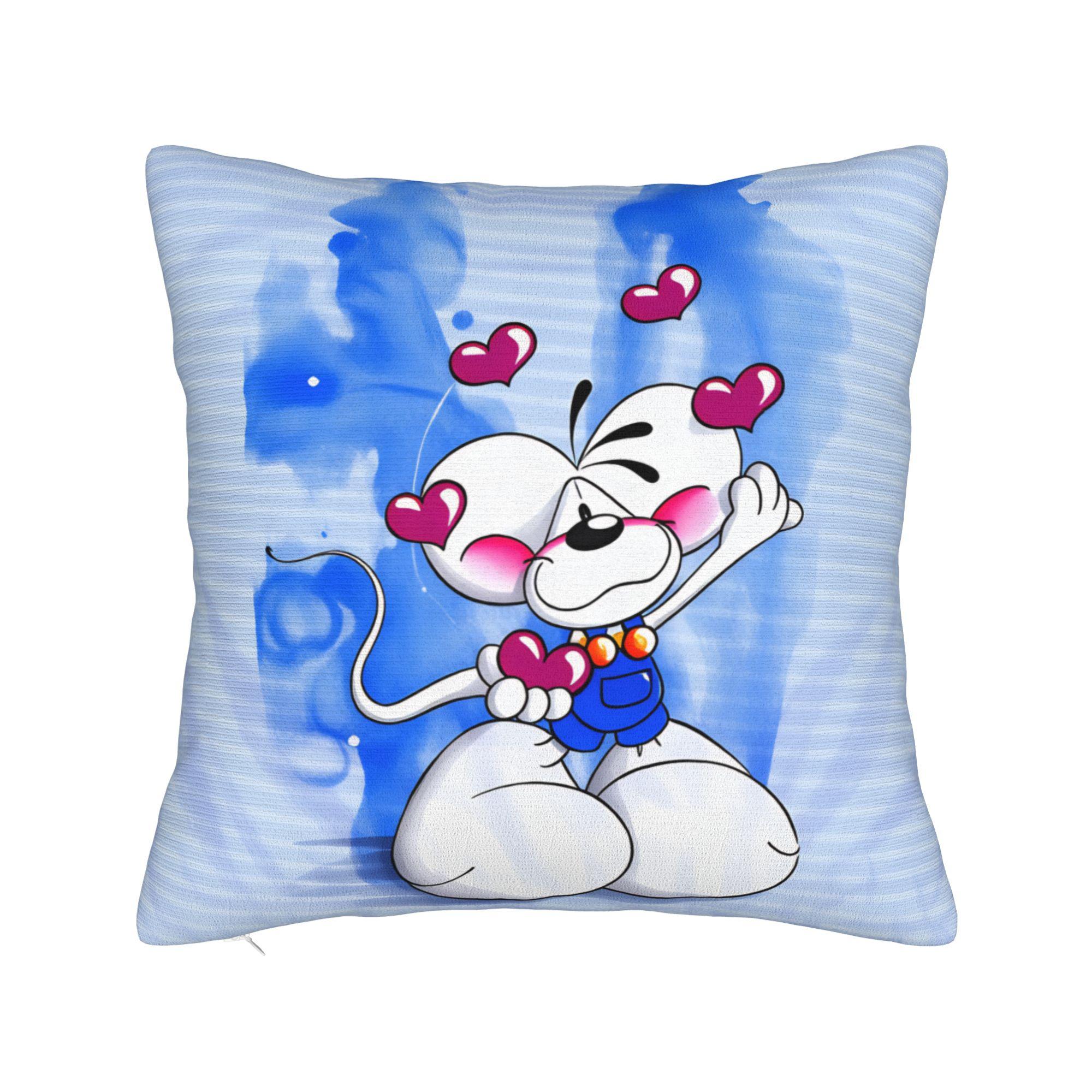 

Comic Cartoons Diddl Pillow Case Comfy Pillow Cover For Living Room Chair Fashion Pillowcases 50*50cm
