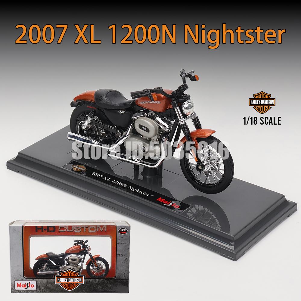 Maisto 1:18 Harley-Davidson Motorcycle 2022 Road King 2022 Fat Bob 114 Alloy Motorcycle Model Toy Car Collection
