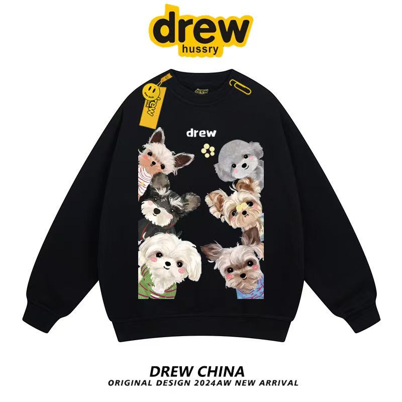 Уличная одежда с рисунком мальтийской собаки унисекс из хлопка свитер топы толстовка с капюшоном M чёрный 6129₽