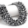2/3/4/6/8/10mm Natural Black Hematite Stone Beads Faceted Loose Spacer Bead For DIY Jewelry Making Necklace Bracelet Accessories