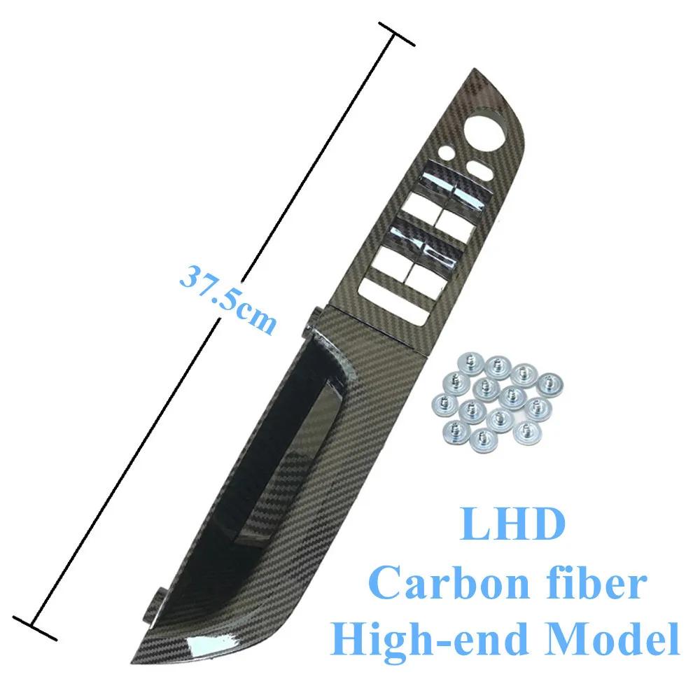 For BMW 3 Series E90 E91 316 318 320 325 Upgraded LHD RHD Carbon Fiber Inner Door Pull Handle Kit Panel Trim Cover Replacement