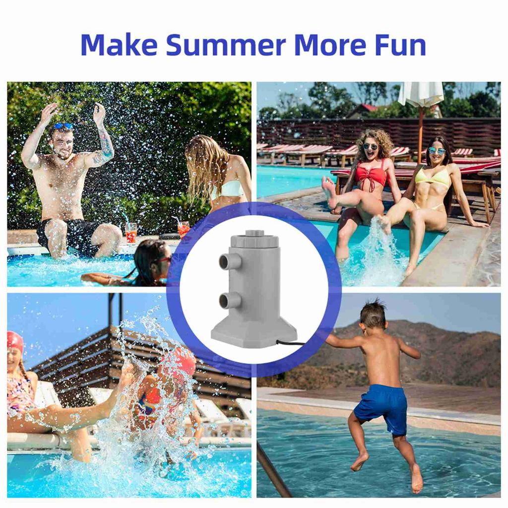 Pompa con Filtro a Cartuccia per Piscine Fuori Terra 55W 250LCelsiusH Portata Basso Rumore Circolazione e Filtrazione Migliorate Pompa Filtro Acqua con Cartuccia