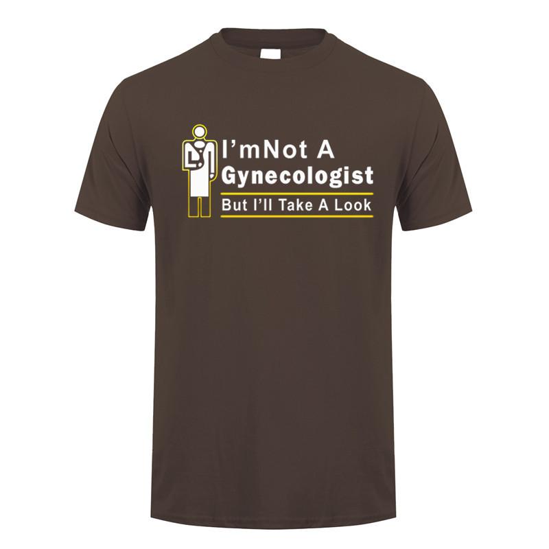Im Not A Gynecologist But Ill Take A Look T Shirt Summer Short Sleeve Funny Doctor Tshirts Cotton Unisex Tshirt Tops