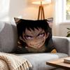 Anime Fire Force Cushion Cover 1Pcs Decorative Covers Soft Cushion Case For Sofa Couch Decor 40X40 45X45 Pillowcases