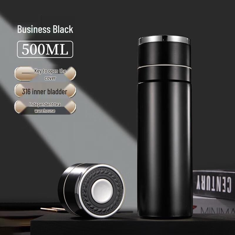 MRSIKEY Stainless Steel Tea Infuser Thermos Bottle