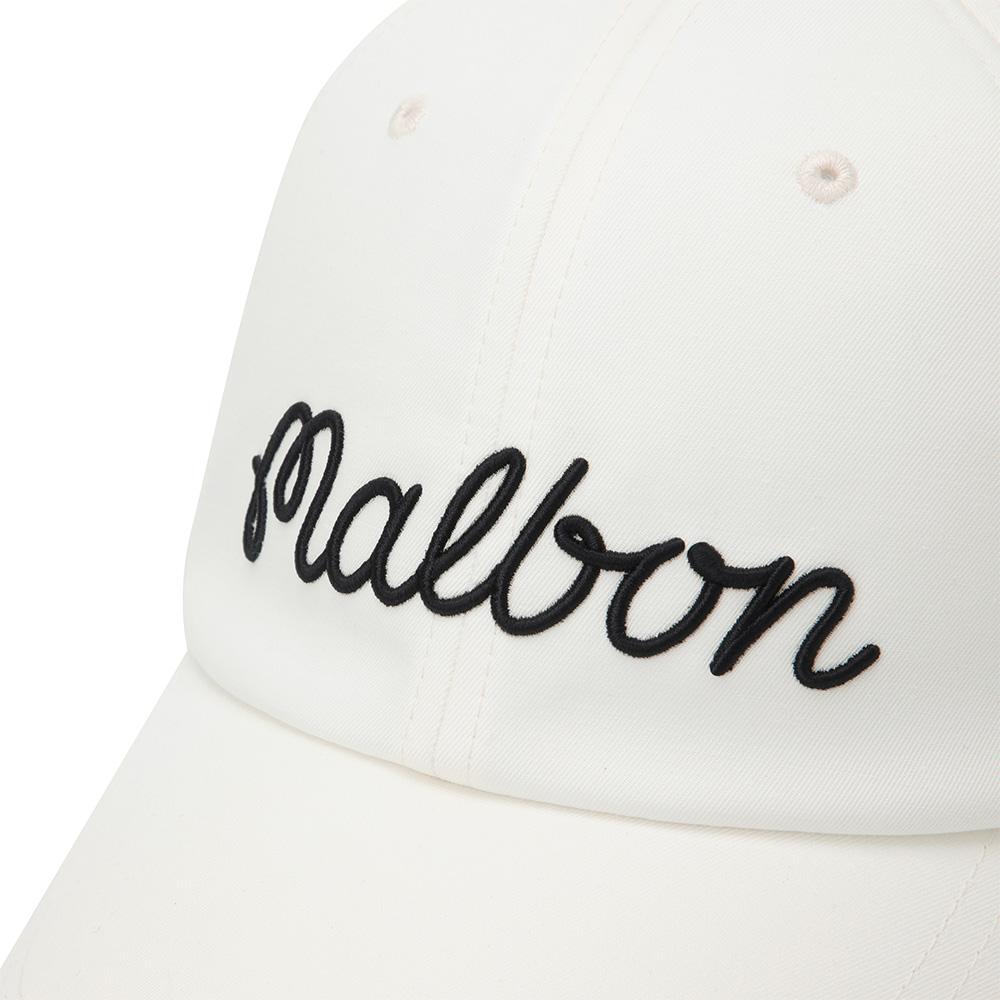 MALBON GOLF New Side Panel Ball Marker Ball Cap Ivory