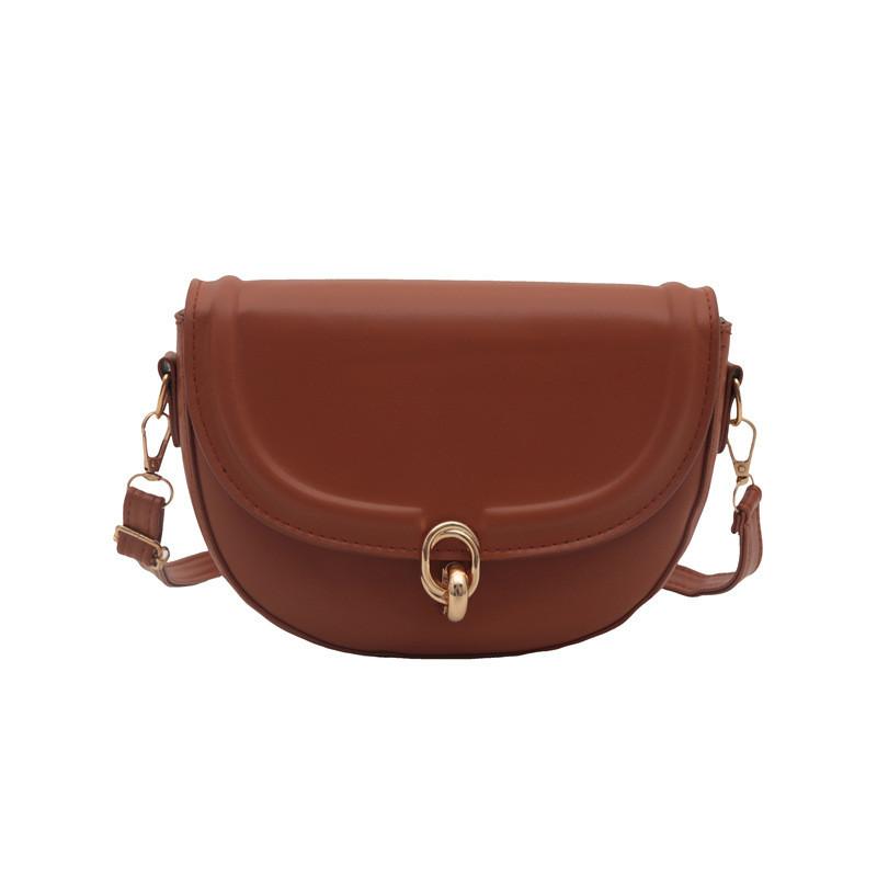 Trendy French Style Chic Saddle Bag For Women With Elegant Pu Material Design