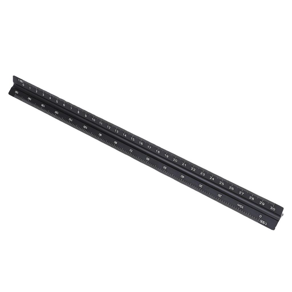 Triangular Engineer Scale Ruler Aluminum 30cm 1:100 1:200 1:250 1:300 1:400 1:500 Architectural Scale Ruler for