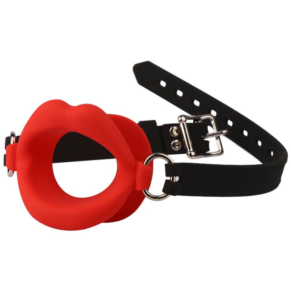 Silicone Oral Fixation Silicone O Ring Mouth Plug Open Gag Toys for Couples Sex Shop BDSMM Bondage Restraint Lips Shape Sex Toys