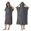WULFUL Changing Surf Poncho for Men & Women, Towel Bathrobe, Quick-Dry Absorbent Warm Sauna Poncho with Pocket, Unisex Large Loungewear Free Size