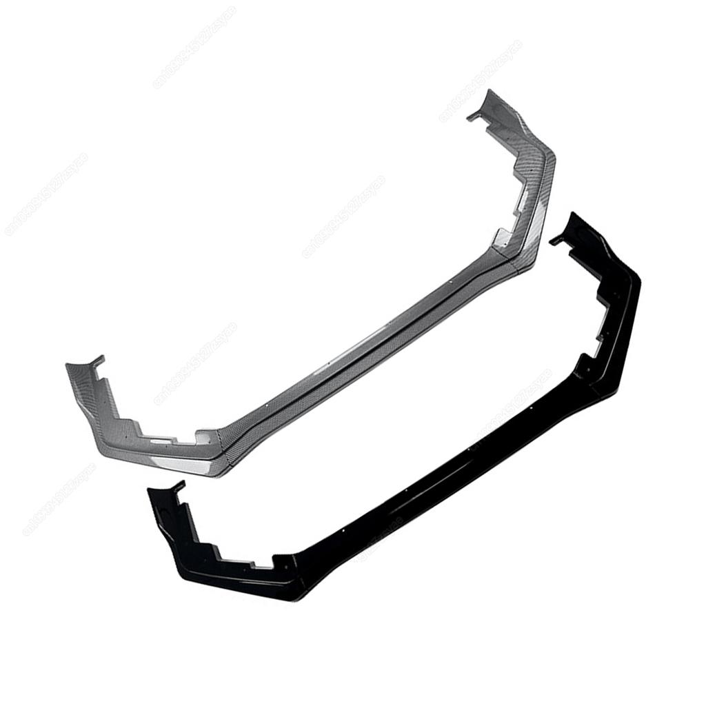 Car Front Bumper Spoiler Lip Guard Lowter Splitter Blade For Subaru Impreza WRX STI VA 2015-2021ABS Black Bodykits Tuning