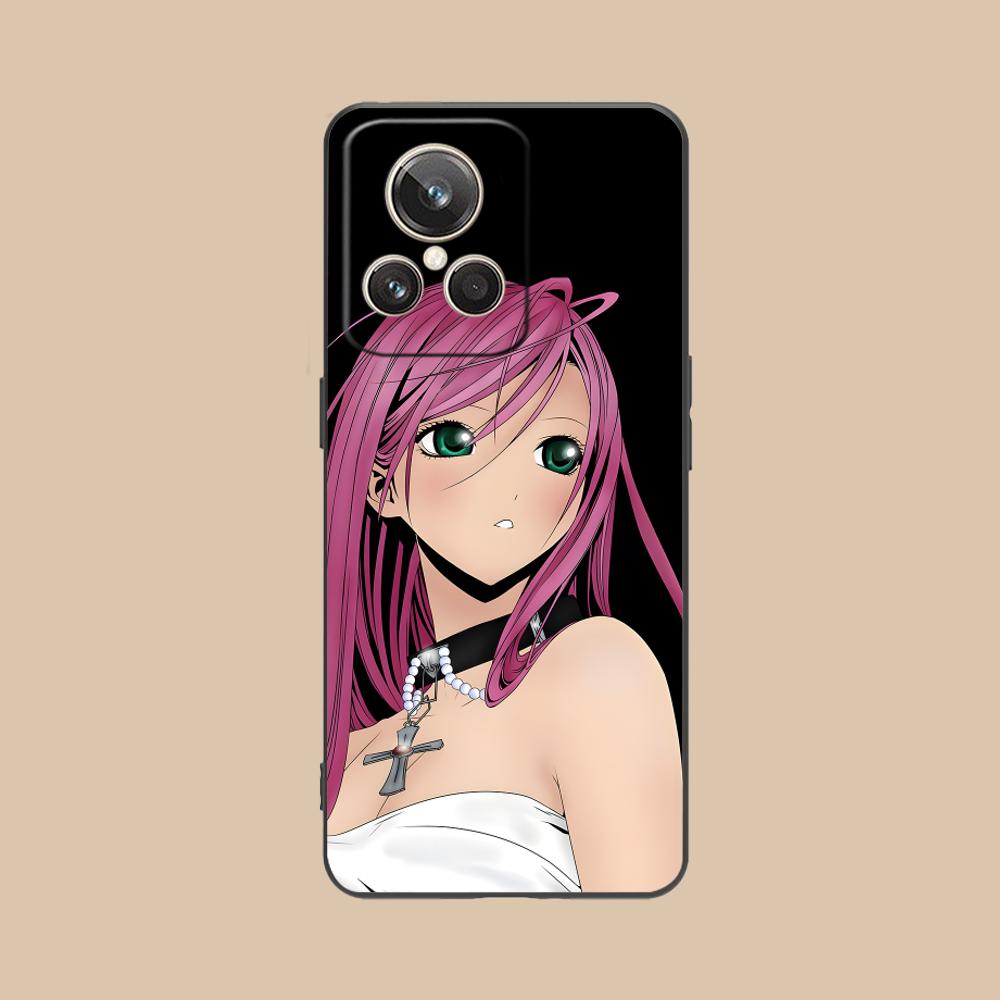 

Rosario Vampire Moka Akashiya Phone Case for Realme 15 14 13 12 11 10 9 Pro Plus T i Lite 5G Colorful Printing Cover Luxury realme 9i 5G
