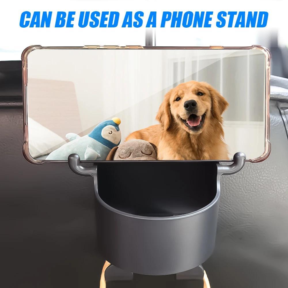 Seat Hook with Drink Holder Car Headrest Organizer Car Seat Hook Car Drink Holder Multifunctional Drink Pocket Car Interior Accessories