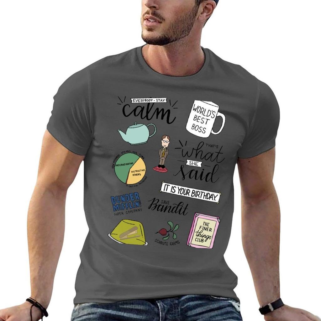 The Office TV Show Art TShirt Street Style Casual Tee Shirt