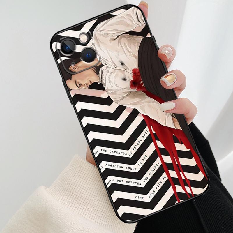 Twin Peaks Fire Walk With Me Phone Case For iPhone 14 Pro Max 16 15 11 12 13 Pro Max mini XR 15 16 Plus 16e Cover Coque