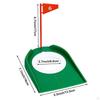 9 Pezzi Tazza e Bandierina per Putt da Golf, Superficie Regolamentare per Allenamento Putt con Bandierina Sport da Pratica