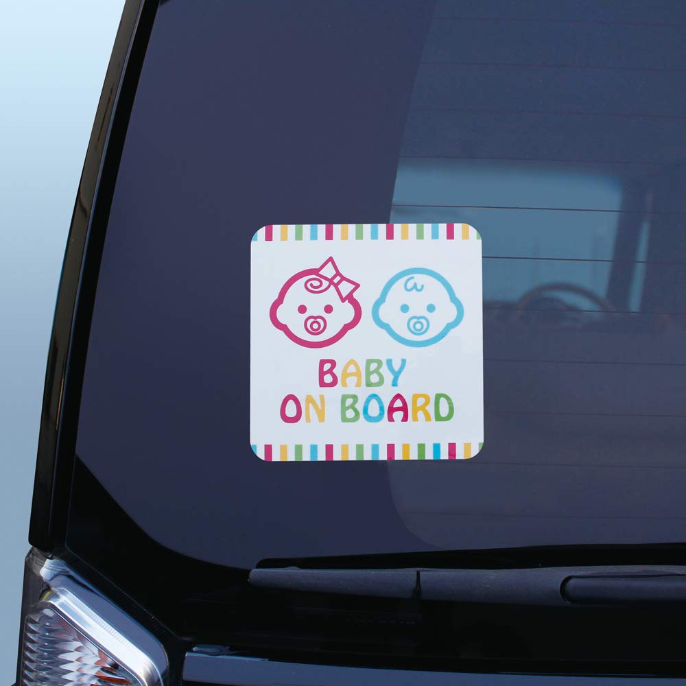 Tsuchiya Yac Car Interior Baby Sign Suction Cup Square TS-276