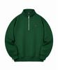 Langajumang Small Heart Pullover Half Zip Sweatshirt [Green]