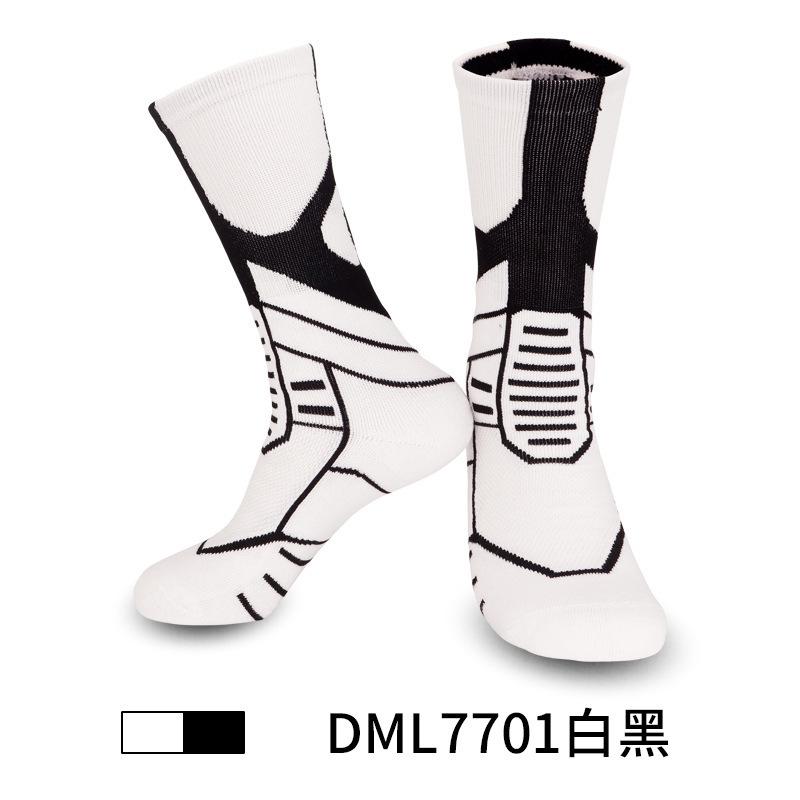 Professional Basketball Socks Non-Slip Elite High-Top Towel Bottom Actual Combat Sports Socks Breathable Medium Tube Training Socks