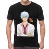 Japanese Manga Gintama T Shirt Men Cotton Tshirt Anime Gintoki Sakata Tees Top Hip Hop Tshirt Gift Streetwear Harajuku