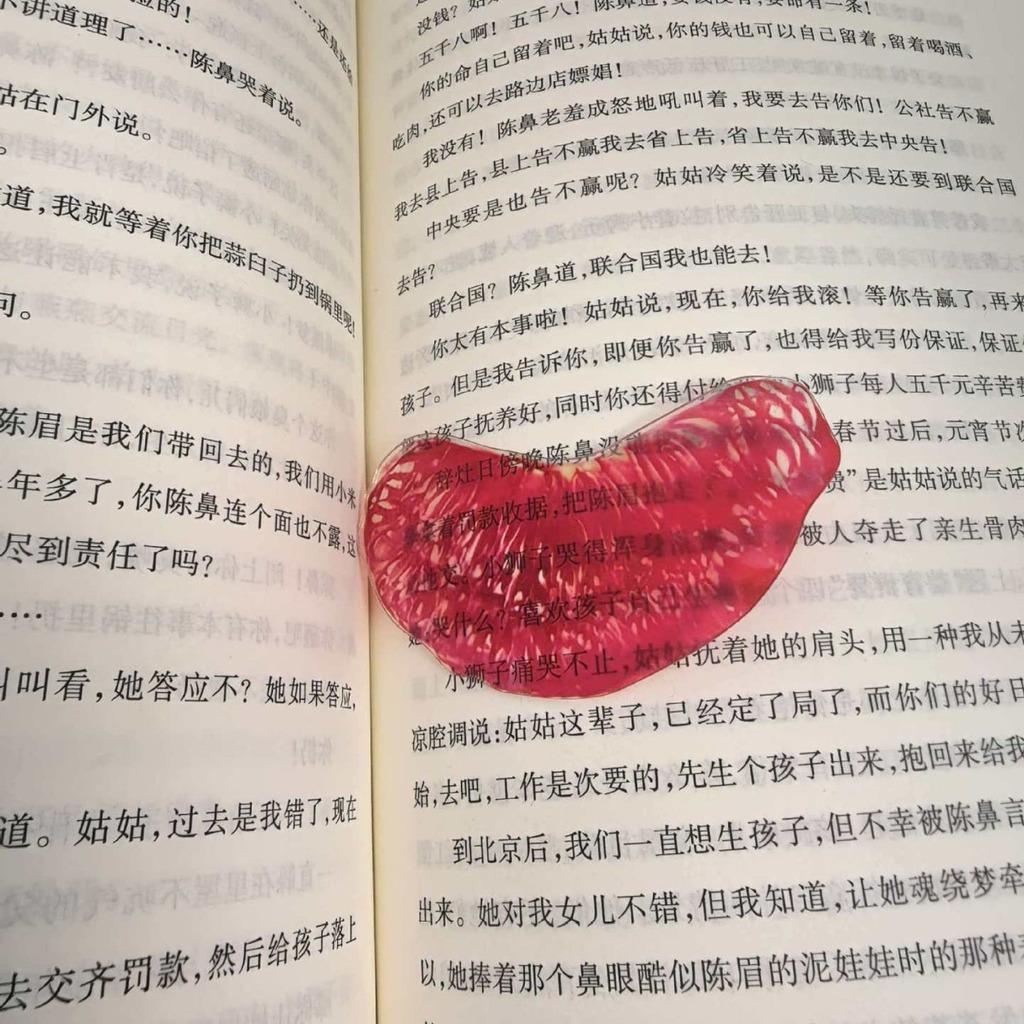 

Cute Cartoon Creative Fruit Bookmark Transparent Student Supplies Page Reading Bookend Book tag card Student Teacher Gifts