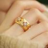 New Chinese Four-leaf Clover Ring Women's National Style Temperament Niche Light Luxury High Sense