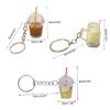 Small BobaMilk Tea Cup Key Chains Cute Bubble Tea Keychain KawaiiCar Keyring