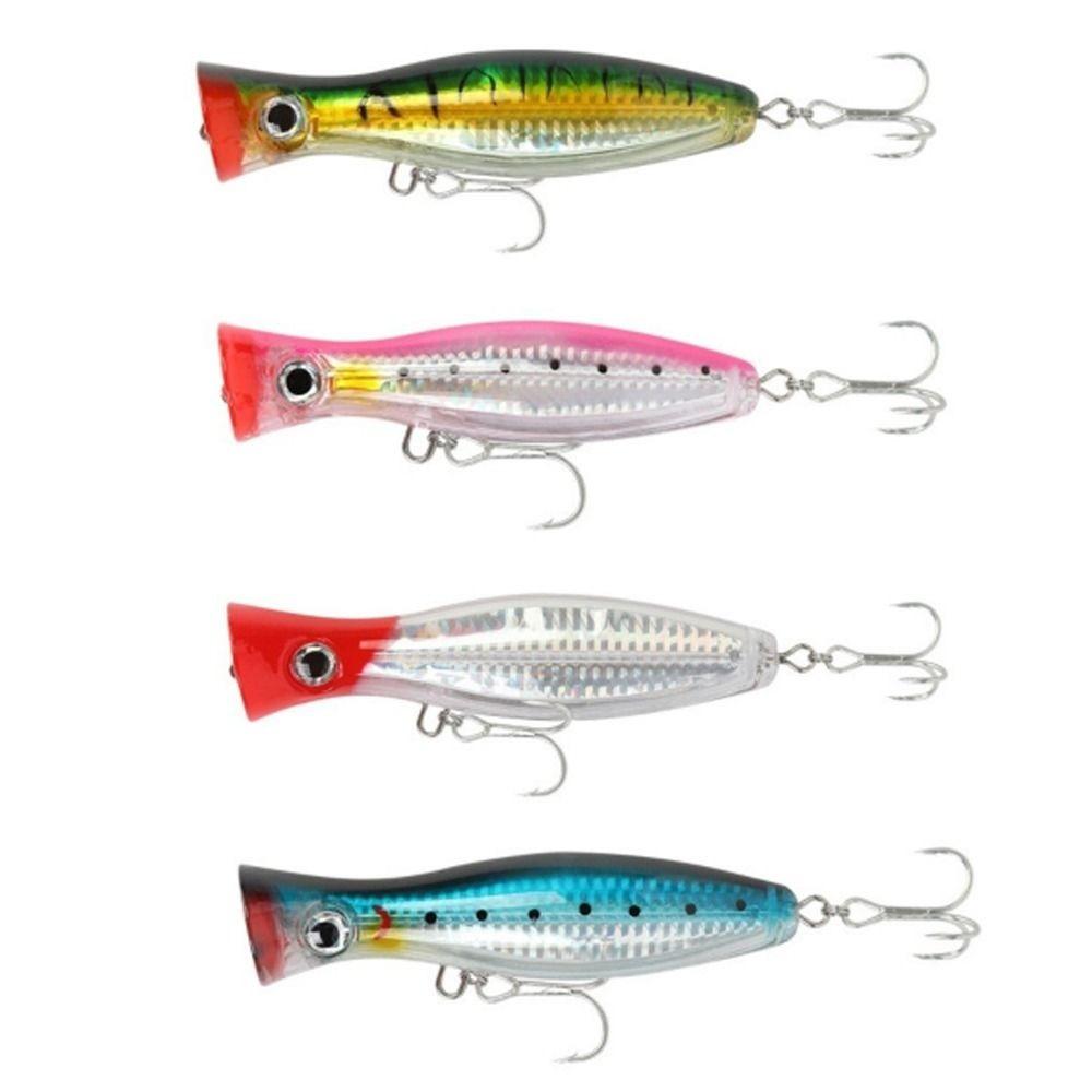 4PCS 12cm 43g Topwater Popper Large Size Large Popper Seal Lure  Saltwater Fishing 4PCS-12cm/43g
