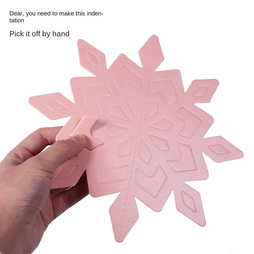 6Pcs/Set DIY Christmas 3D Paper Snowflake Pendant Three-dimensional Christmas Decorations  Gifts