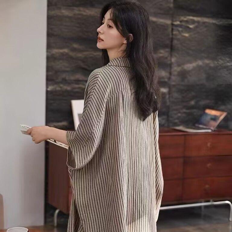 Damen Cloud Baumwolle Kurzarm Pyjama Set - Leichte, locker sitzende Shorts für den Faulenzer-Stil, auch für draußen geeignet