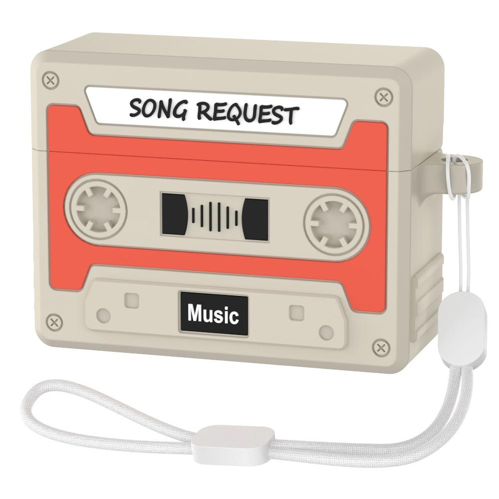 Silicone Earphone Case Retro Cassette Protective Shell for Airpods Pro 3 Accessories
