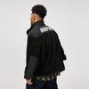 LiNing Comfortable Casual Letter Print Fleece Stand Collar Zipper Jacket Men jackets Black AFDU507-1