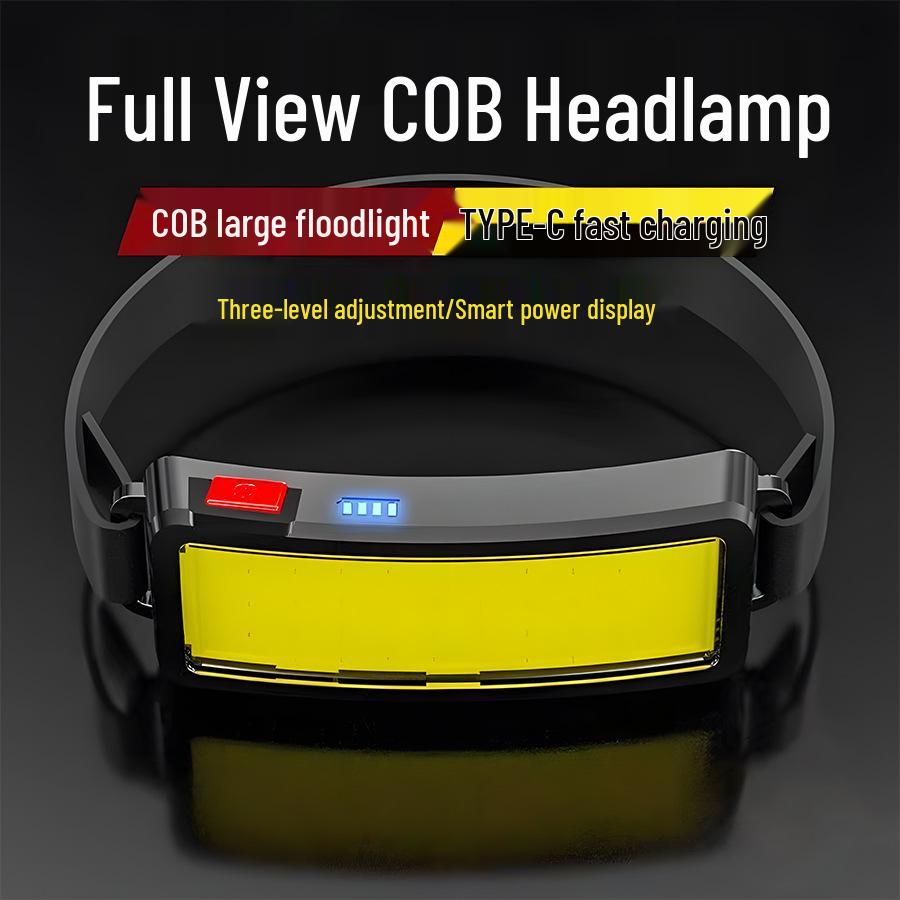 Portable USB Rechargeable LED Headlamp - Lightweight, High-Power, Outdoor Soft Light