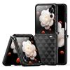 DUX DUCIS Fitt Series for Honor Magic V Flip 5G Case Rhombus Leather+TPU Phone Cover
